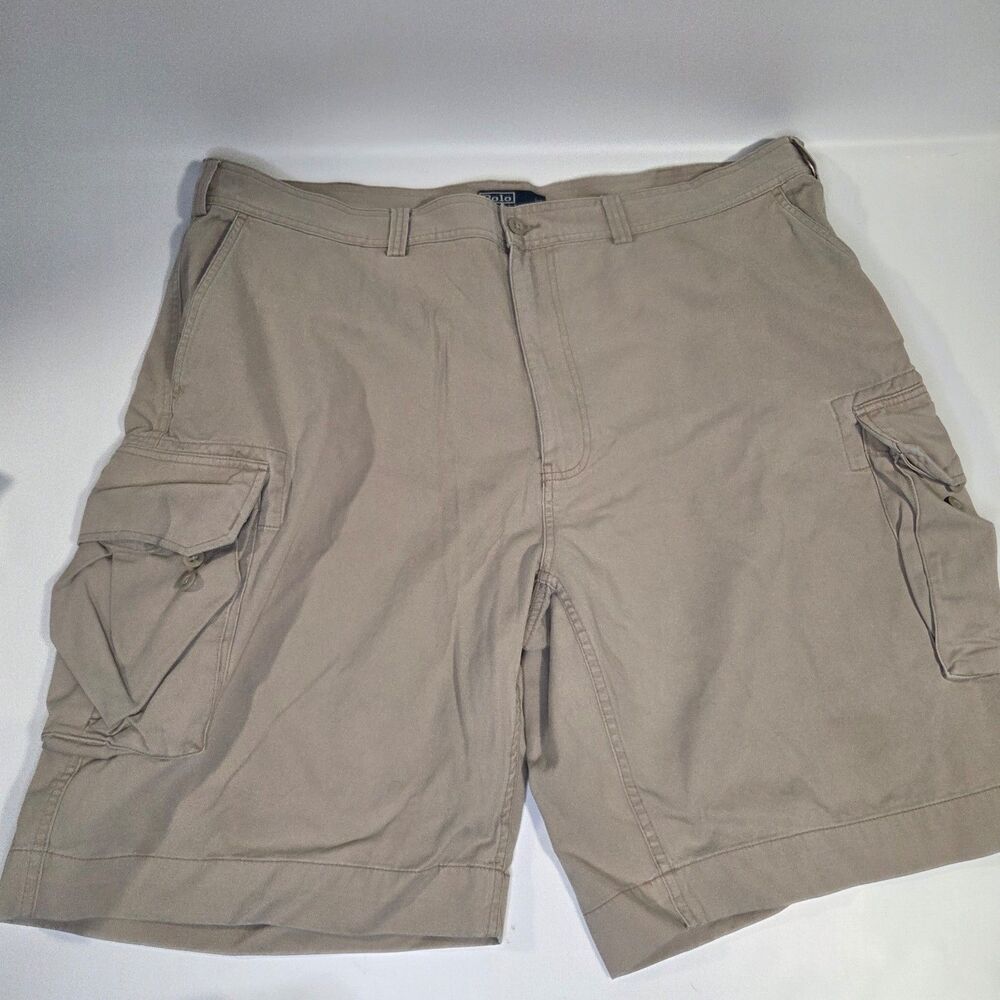 New Polo Ralph Lauren Classic Chino Cargo Shorts 44T Khaki
